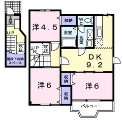 キングスコ－トＡの物件間取画像